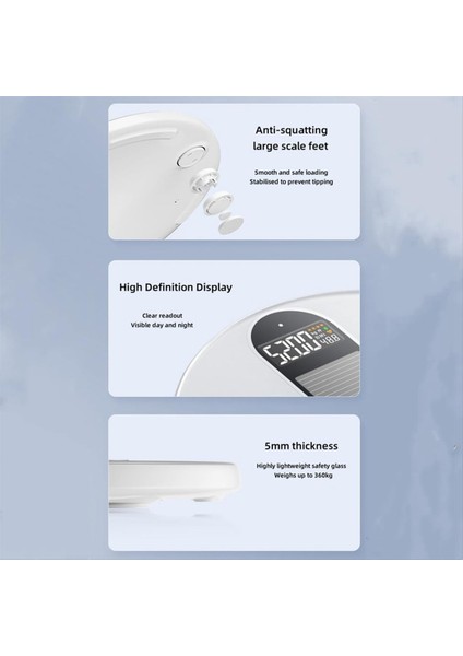 Ultra Hassas Dijital Banyo Akıllı Ölçekli Bluetooth Ev Sağlığı Fitness ve Ağırlık Için Doğru Ölçüm (Yurt Dışından) modelleri
