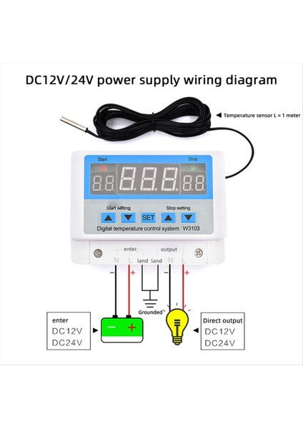 W3103 Ac 220V Max Dijital Termostat 30A Sıcaklık Kontrolör Anahtarı Duvar Asma Dc 12V 24V Termostat (Yurt Dışından) fırsatları