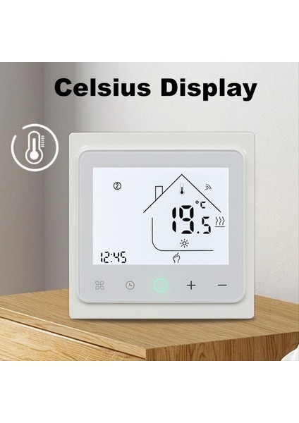 16A Tuya Akıllı Wifi Termostat Su Elektrikli Sıcak Zemin Isıtma Su Gazı Kazan Sıcaklık Kontrolör Alexa White (Yurt Dışından)