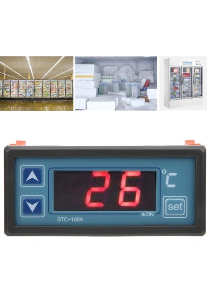 STC-100A Sıcaklık Denetleyicisi Soğuk Isı Buzdolabı Termostat Regülatörü Termoregülatör Termokupl Sensörü Ac 220V (Yurt Dışından) fırsatları
