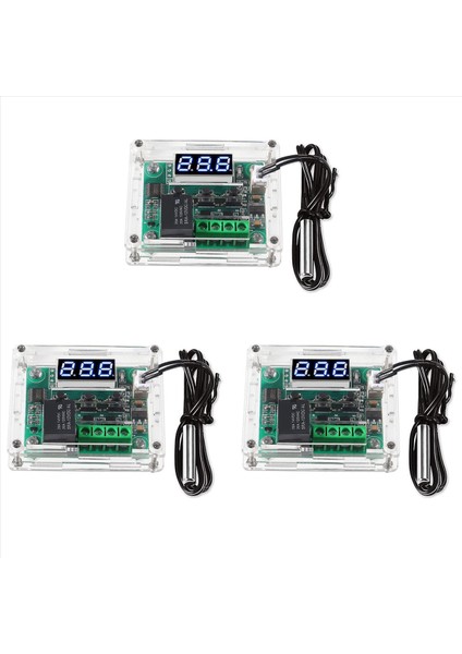 W1209 Dc 12V Dijital Sıcaklık Kontrolör Kartı -50-110 ° C Sıcaklık Sıcaklık Kontrol Modül Anahtarı (3 Pack) (Yurt Dışından)
