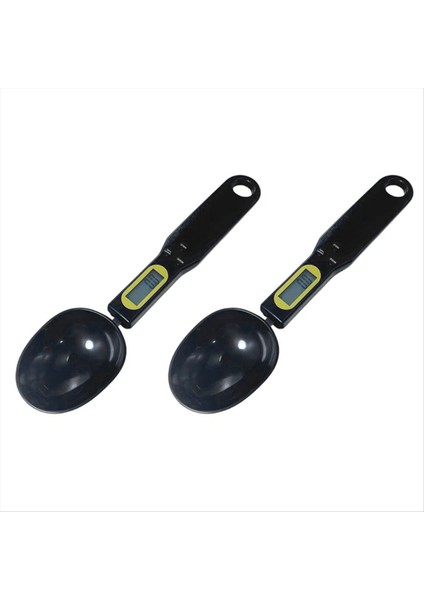 Mini Kaşık Ölçeği Dijital Mutfak Ölçeği LCD Ölçeği 0 1-500G Yemek Unu Ağırlığı Kaşığı Siyah (Yurt Dışından)