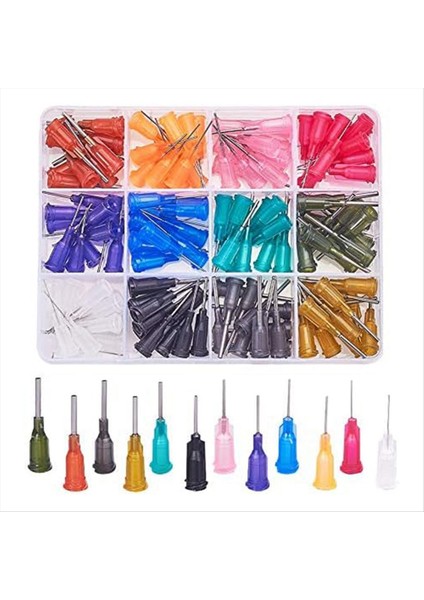 0 5 Inç 12 Sıvı Mürekkep ve Şırıngaları Yeniden Doldurmak Için Yem Kilitleri Olan Farklı Gösterge Iğneleri Noel Zanaat Malzemeleri (Yurt Dışından)