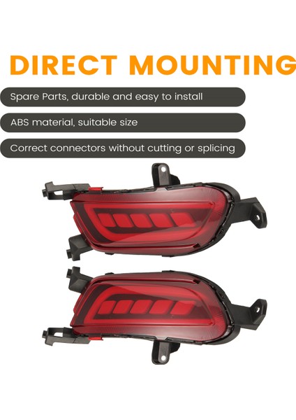 1set Araç LED Arka Sis Lambası Tampon Işık Fren Işık Dönüş Sinyali Işık Reflektörü Mazda Cx-3 Cx3 2015-2020 (Yurt Dışından) fırsatları