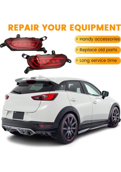 1set Araç LED Arka Sis Lambası Tampon Işık Fren Işık Dönüş Sinyali Işık Reflektörü Mazda Cx-3 Cx3 2015-2020 (Yurt Dışından) indirimleri