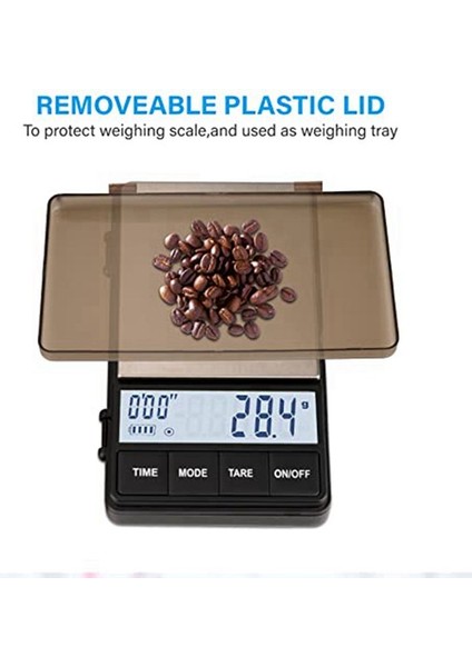 Zamanlayıcı ile Küçük Espresso Ölçeği 1000G x 0 1g Ölçekler Parlak Arkadan Aydınlatmalı LCD Ekran 2 Pil (Yurt Dışından) indirimleri