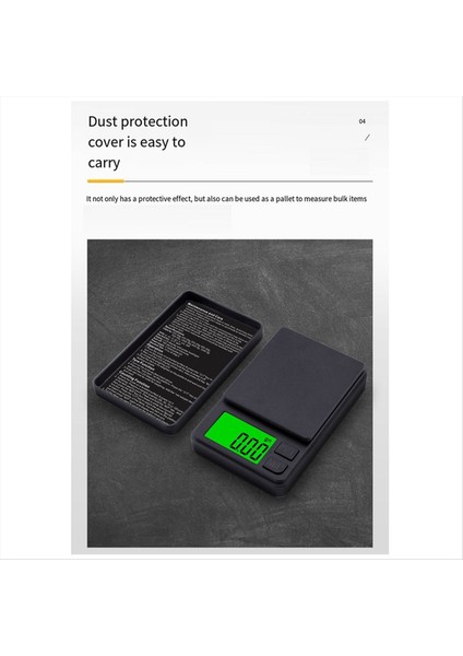 Mini Mücevher Ölçeği 0 01 Ölçekli Takı Ölçeği Hassas Dijital Cep Ölçeği 7 Birim Tare Ağırlığı (Yurt Dışından)