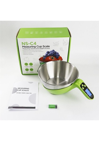 Ev Mutfak Ölçekli Kase Mutfak Ölçeği Gıda Tartım Kasası Ölçeği Pişirme Gym Diyeti Için Uygun (Yurt Dışından) indirimleri