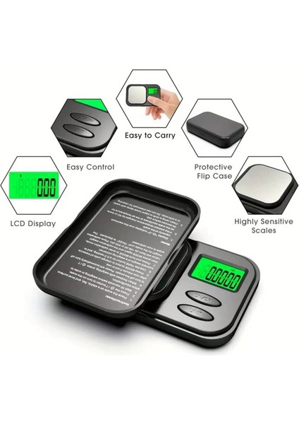 Hassas Cep Ölçeği 1000G x 0 01G - Dijital Gram Gıda Takıları Ons/tahıllar Arka Aydınlatmalı LCD - Mini Ölçekli (Yurt Dışından) indirimleri