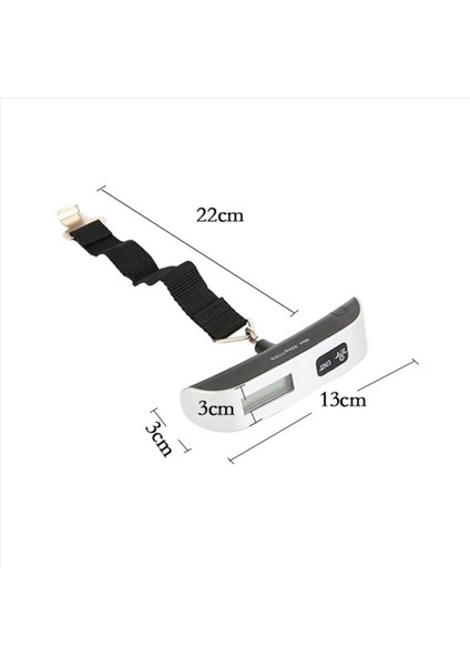 2x LCD Dijital Asma Ölçekli Bagaj Bavul Bagaj Ağırlık Ölçekleri Ağırlık Aracı Için Kemer ile 50KG/110LB (Yurt Dışından) modelleri