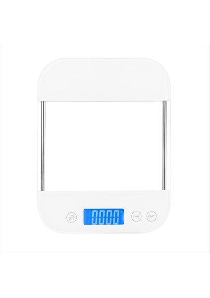 Gıda Ölçeği Dijital Ölçekli Ons Gram Şarj Edilebilir Su Geçirmez Contasyon Karşıtı Cam Panel Şarj Pişirme Ölçekleri B (Yurt Dışından)