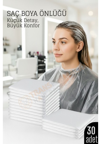 Saç Boyası Kesim Yıkama Önlüğü 30 Adet 717559