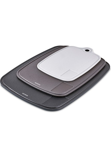 Triocut 3'lü Ölçülü Kesme Tahtası Gri fiyatları