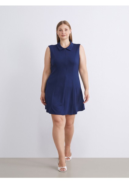 Yeni Sezon Polo Yaka A Kesim Mini Elbise fiyatları