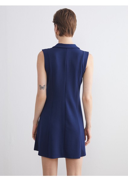 Yeni Sezon Polo Yaka A Kesim Mini Elbise indirimleri