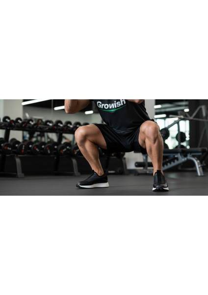 GR0441 Hakiki Deri & Tekstil Slip-On Teknoloji Paraşüt Kumaş Eva Taban Spor Koşu Fitness Antreman Ayakkabı