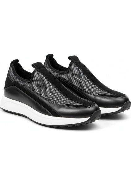 GR0441 Hakiki Deri & Tekstil Slip-On Teknoloji Paraşüt Kumaş Eva Taban Spor Koşu Fitness Antreman Ayakkabı fiyatları