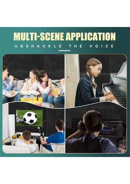 2 Paket Akustik Köpük Paneller 48 x 24 x 2 Inç Yüksek Yoğunluklu Ses Emici Paneller Ev Ofis Kayıt Odası Stüdyo (Yurt Dışından) fırsatları