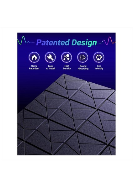 12 Paket Ses Geçirmez Duvar Panelleri Akustik Paneller Stüdyo Ofis Oda Için Kendi Kendine Yapışkan Ses Geçirmez Paneller Emici (Yurt Dışından) fiyatları