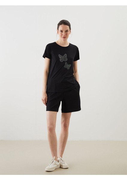 Yeni Sezon Beli Lastikli Kadın Şort