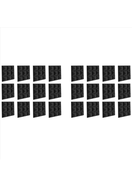 24 Paket Ses Düzeltısı Akustik Köpük Paneller 2X12X12 Inç Ses Geçirmez Duvar Panelleri Oyun Odası Için Ses Emici Köpük Yatak Odası (Yurt Dışından)