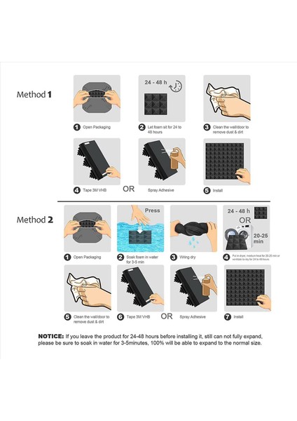 24 Paket Ses Düzeltısı Akustik Köpük Paneller 2X12X12 Inç Ses Geçirmez Duvar Panelleri Oyun Odası Için Ses Emici Köpük Yatak Odası (Yurt Dışından) indirimleri