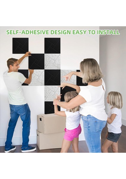 12 Paket Kendi Yapışkan Akustik Panel 12 x 12 x 0 4 Inç Ses Geçirmez Akustik Köpük Home Stüdyo Ofisi (Siyah) (Yurt Dışından) fırsatları