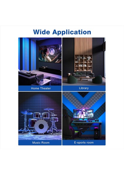 12 Pack Sound-Posts Foaz Panelleri Kendinden Yapışkanlı 12 x 12 x 2 Inç Akustik Paneller Ses Geçirmez Duvar Panelleri Gri (Yurt Dışından) fırsatları