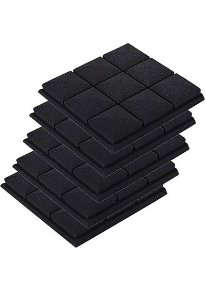 Akustik Köpük Paneller 5 Paket 30X30X5CM Stüdyo Fayansları Ses Panelleri Ses Geçirmez Köpük Panelleri Siyah (Yurt Dışından)