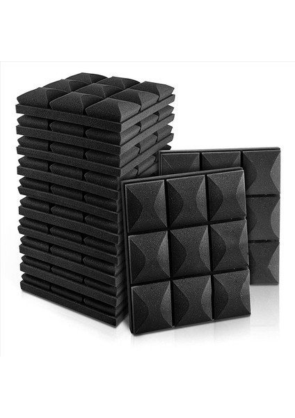 24PCS Akustik Köpük Panelleri Ses Yalıtımı Yalıtım Köpüğü 30X30CM Yapıştırıcı Yok (Yurt Dışından) modelleri