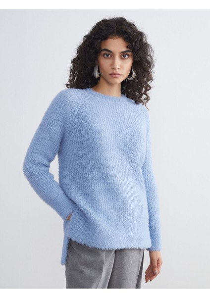 Yeni Sezon Bisiklet Yaka Kadın Triko Tunik