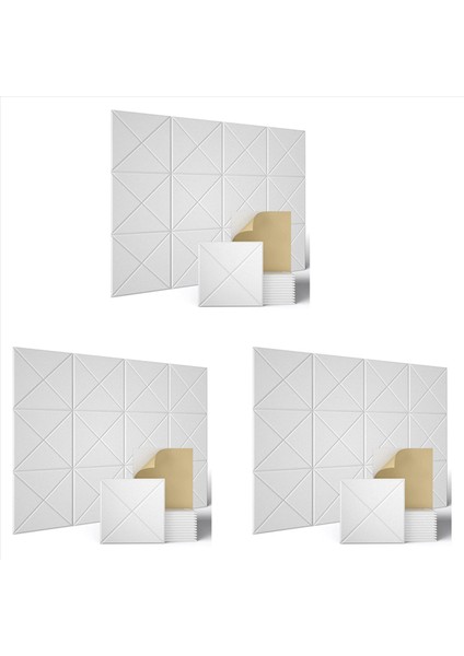 Akustik ve Duvar Dekoru Için 36 Paket Akustik Paneller Ses Geçirmez Dolgu Eğimli Kenar Ses Emici Paneller Et (Yurt Dışından)