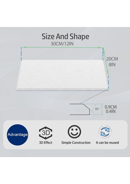 15 Paket 12X8X4 Inç Akustik Duvar Panelleri Kendi Yapışkanlı Ses Emici Panel Stüdyolar 3 Renk Kaydı Için (Yurt Dışından) indirimleri