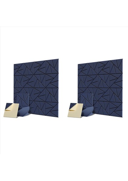 32PCS Kendi Kendine Yapışkanlı Akustik Panel 12X12X0 4in Ses Geçirmez Panel Ses Paneli Ev Stüdyosu Ofisi Için Yüksek Yoğunluk 2 (Yurt Dışından)