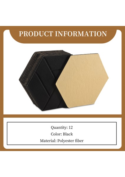 12 Paket Kendinden Yapışkan Akustik Paneller Altıgen Ses Kanıtı Köpük Panelleri Stüdyo Için Kullanılan Duvar Için Ses Geçirmez Dolgu (Yurt Dışından) fiyatları