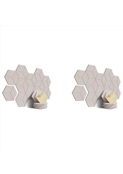 Ses Yalıtımı ve Akustik Için 24 Paket Akustik Köpük Kendi Yapışkanlı Ses Geçirmez Paneller (Sığ Deve) (Yurt Dışından)