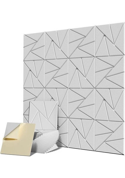 16PCS Kendinden Yapışkanlı Akustik Panel 12X12X0 4in Ses Geçirmez Panel Ses Paneli Ev Stüdyosu Ofisi Için Yüksek Yoğunluk 1 (Yurt Dışından)