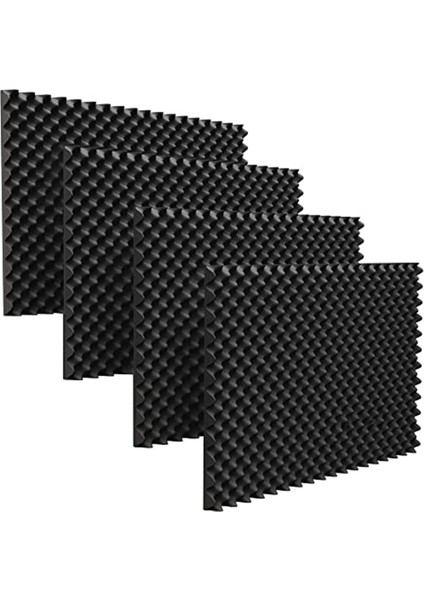 24 Paket Akustik Köpük Panelleri Fireproof Ses Yalıtımı Duvar Paneli Kayıt Için Gürültü Önleme Köpüğü Stüdyo Vb (Yurt Dışından)