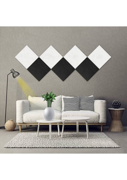 12 Paket Akustik Paneller Yüksek Yoğunluklu Ses Geçirmez Duvar Panelleri Kayıt Stüdyosu Tavan Ofis Için Ses Emici Karolar (Yurt Dışından) modelleri