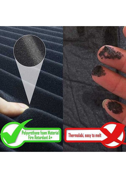 96 Pcs Akustik Köpük Kartı Stüdyo Fayans Akustik Köpük Ses Geçirmez Piramit Stüdyo Duvar Paneli 2 5X30X30CM (Yurt Dışından) fiyatları