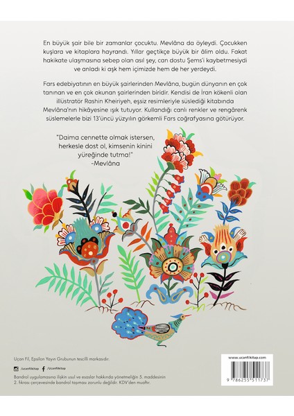 Mevlana - Kalbinde Neşe, Dilinde Sevgi - Rashin Kheiriyeh fırsatları