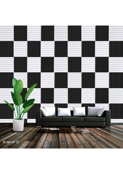 48 Pcs Akustik Köpük Pano Ses Yalıtım Ses Ses Izolasyon Yastığı Studio Tavan Oyunu Odası 2 5X30X30CM (Yurt Dışından) fiyatları