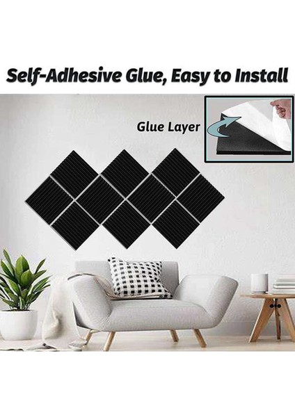 36 Adet Akustik Köpük Panel Kendinden Yapışkan Akustik Köpük Paneli Ses Izolasyon Yastığı Stüdyo Ev Ofisi Için Gürültü Azaltın (Yurt Dışından) fırsatları