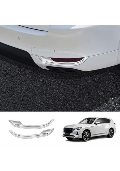 Araba Arka Sisli Kaş Arka Tampon Sis Mazda Için Dekoratif Parlak Şerit Cx-60 2022 2023 Rhd (Yurt Dışından) modelleri
