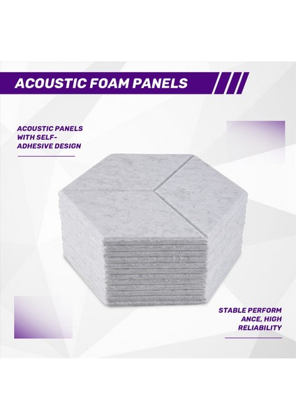 Ses Yalıtımı ve Akustik Için 12 Paket Akustik Köpük Kendi Yapışkanlı Ses Geçirmez Paneller (Gri) (Yurt Dışından) fırsatları