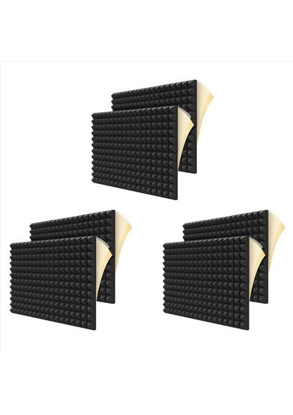 36PCS Ses Geçirmez Köpük Paneller Duvar Stüdyo Ev ve Ofis Için 2 Inç x 12 Inç x 12 Inç Piramit Şekilli Akustik Paneller (Yurt Dışından)
