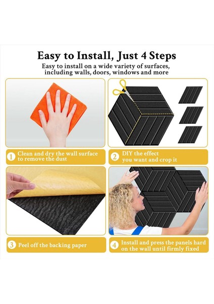 12 Paket Kendi Yapışkan Akustik Paneller Ses Geçirmez Duvar Panelleri Gürültü Emici Siyah Için Ses Geçirmez Köpük Paneller (Yurt Dışından) indirimleri