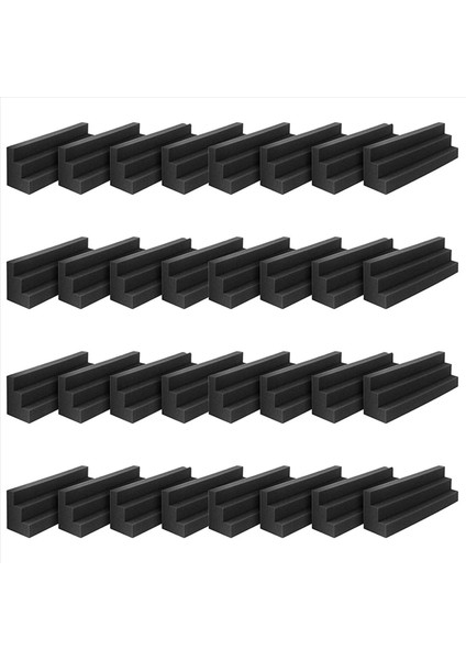 64 Pcs Akustik Paneller Bas Tuzağı Köşe Stüdyo Köpük Ses Yalıtım Pad Duvar Paneli Köşe Blok Stüdyo Veya Tiyatro (Yurt Dışından) fiyatları