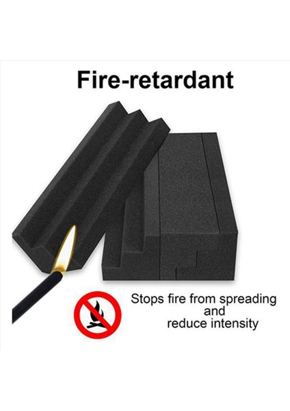 64 Pcs Akustik Paneller Bas Tuzağı Köşe Stüdyo Köpük Ses Yalıtım Pad Duvar Paneli Köşe Blok Stüdyo Veya Tiyatro (Yurt Dışından) indirimleri