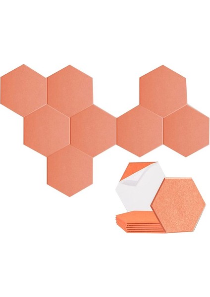 8 Paket Stüdyolar/kayıt Stüdyoları/ofisleri Için Kendi Kendine Yapışkanlı Altıgen Akustik Panel Ses Emici Panel (Yurt Dışından)